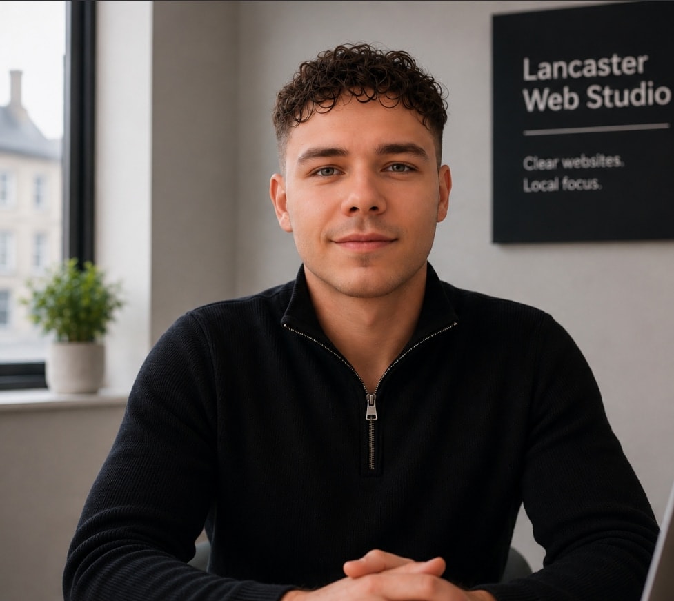 Joshua, independent web designer and founder of Lancaster Web in Lancaster